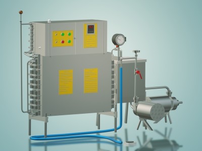 Пастеризатор молока под сепаратор и сыр 1 т/ч УЗМ-1,0