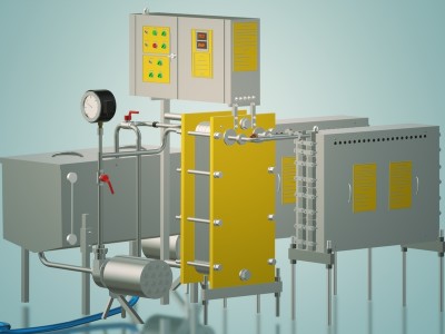 Пастеризатор молока 3 т/ч под сыр и сепаратор УЗМ-3,0П